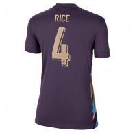 Echipament fotbal Anglia Declan Rice #4 Tricou Deplasare European 2024 pentru femei maneca scurta